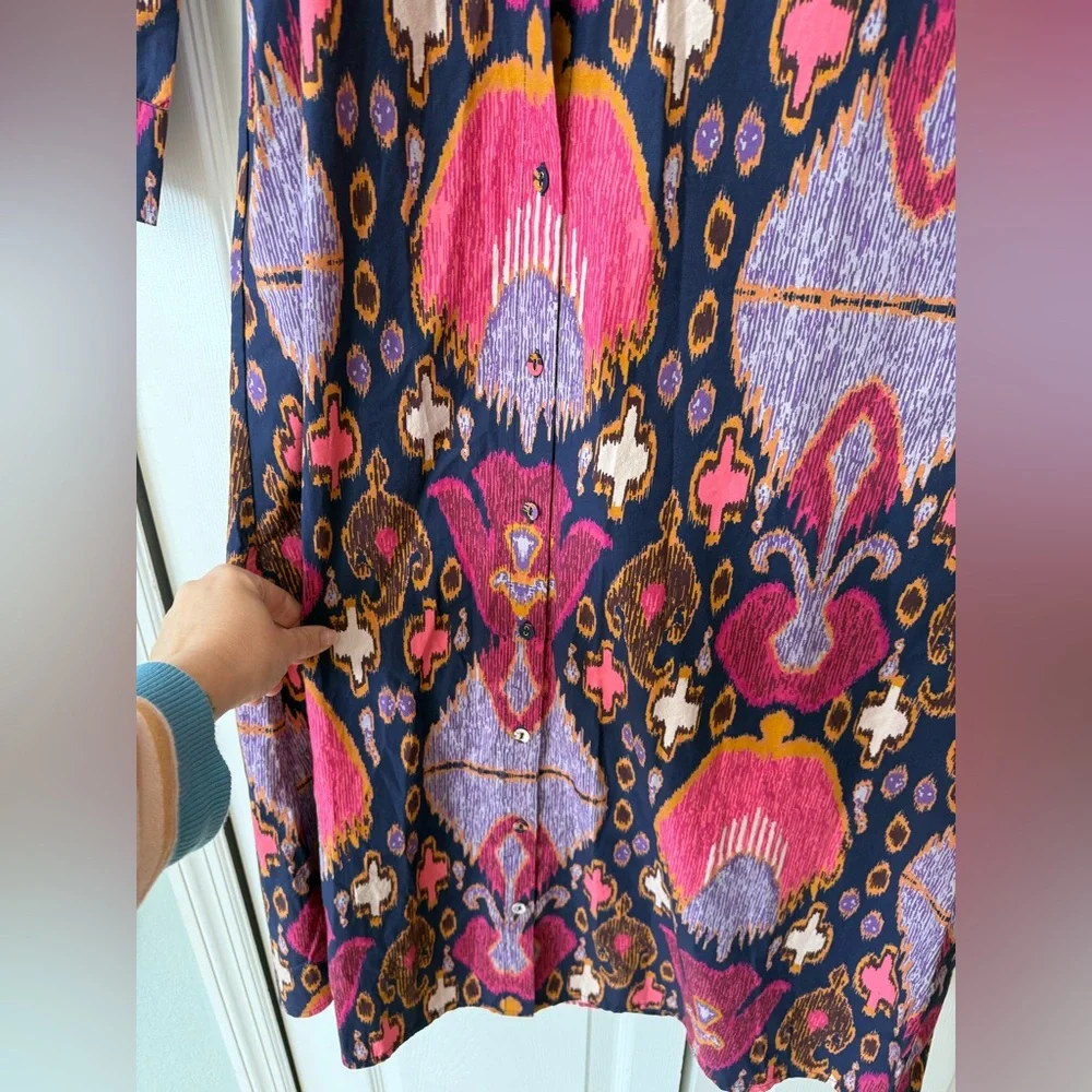 Figue Bassa Printed Midi Shirtdress size small
NWOT - Picture 13 of 16